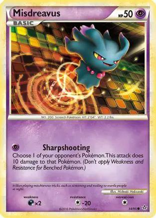 Misdreavus 054/95 - Unleashed Reverse Holofoil
