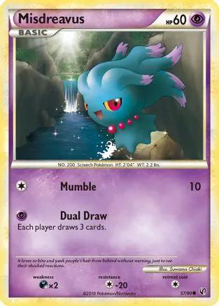 Misdreavus 057/90 - Undaunted Reverse Holofoil