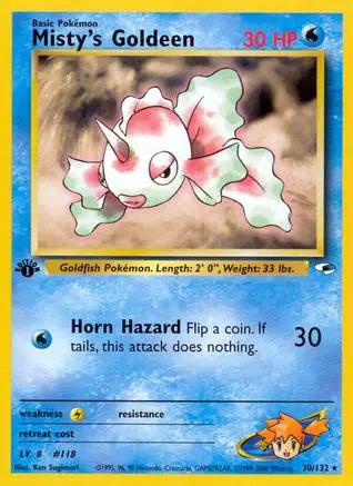 Misty's Goldeen 030/132 - Gym Heroes 1st Edition
