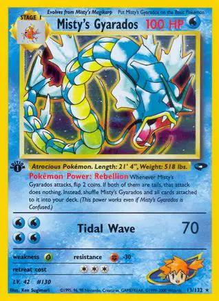 Misty's Gyarados 013/132 - Gym Challenge 1st Edition Holofoil