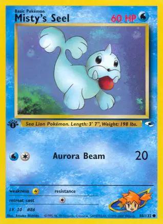 Misty's Seel 088/132 - Gym Heroes 1st Edition