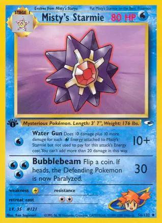 Misty's Starmie 056/132 - Gym Heroes 1st Edition
