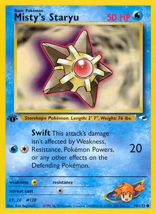 Misty's Staryu 090/132 - Gym Heroes 1st Edition