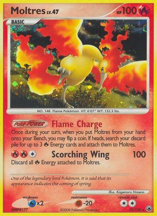 Moltres 010/100 - Majestic Dawn Holofoil