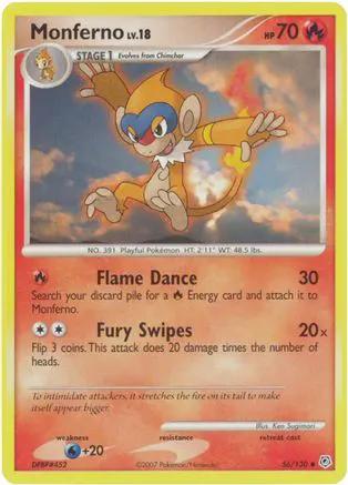 Monferno 056/130 - Diamond and Pearl Reverse Holofoil