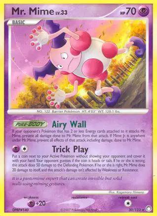 Mr. Mime 030/123 - Mysterious Treasures Reverse Holofoil