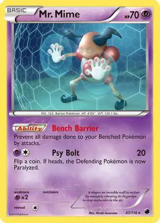 Mr. Mime 047/116 - Plasma Freeze Reverse Holofoil
