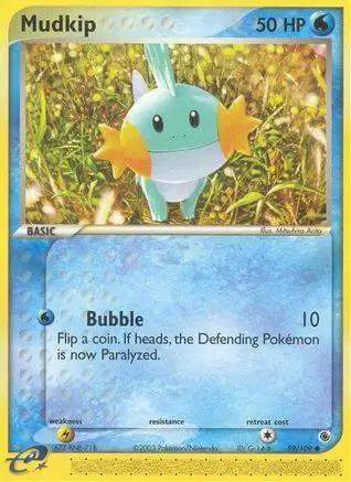 Mudkip 059/109 - Ruby and Sapphire Reverse Holofoil
