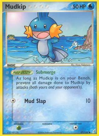 Mudkip 057/100 - Crystal Guardians Reverse Holofoil