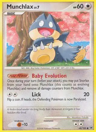 Munchlax 068/100 - Majestic Dawn Reverse Holofoil
