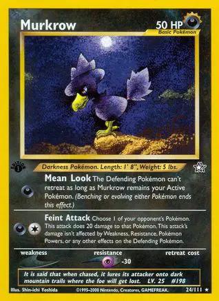 Murkrow 024/111 - Neo Genesis 1st Edition