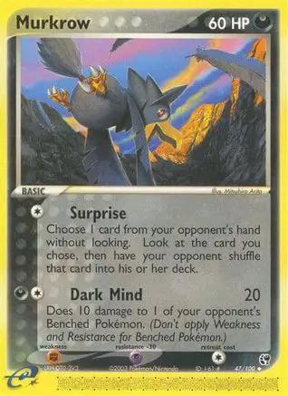 Murkrow 047/100 - Sandstorm Reverse Holofoil