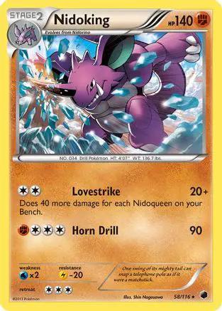Nidoking 058/116 - Plasma Freeze Reverse Holofoil