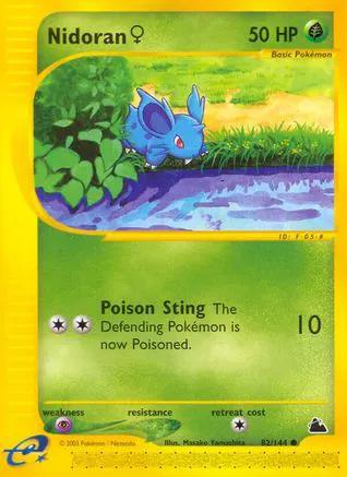 Nidoran F 082/144 - Skyridge Reverse Holofoil