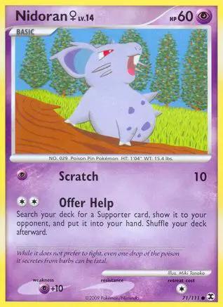 Nidoran F 071/111 - Rising Rivals Reverse Holofoil