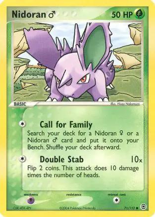 Nidoran M 071/112 - FireRed & LeafGreen Reverse Holofoil