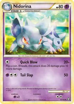 Nidorina 045/102 - Triumphant Reverse Holofoil