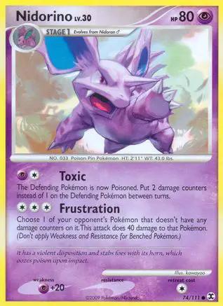 Nidorino 074/111 - Rising Rivals Reverse Holofoil