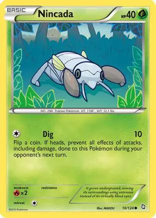 Nincada 010/124 - Dragons Exalted Reverse Holofoil