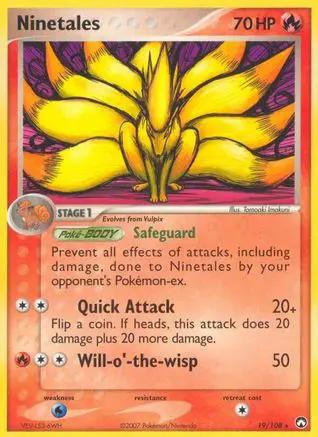 Ninetales 019/108 - Power Keepers - Reverse Holofoil
