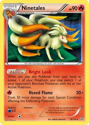 Ninetales 019/124 - Dragons Exalted Reverse Holofoil
