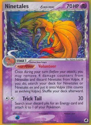 Ninetales (Delta Species) 008/101 - Dragon Frontiers Holofoil