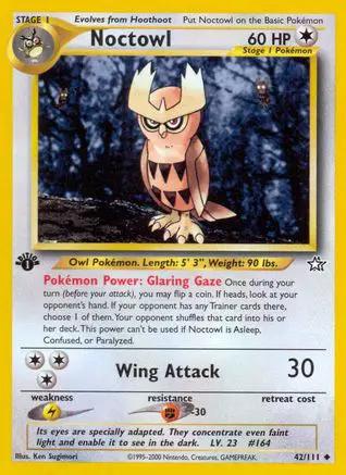 Noctowl 042/111 - Neo Genesis 1st Edition