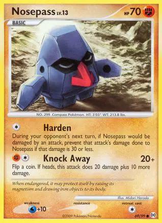 Nosepass 069/99 - Arceus Reverse Holofoil