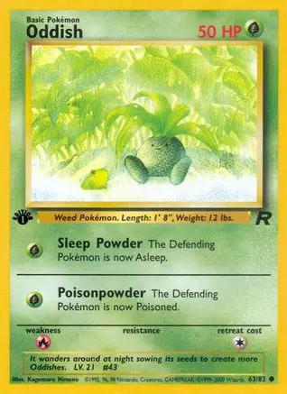 Oddish 063/82 - Team Rocket 1st Edition