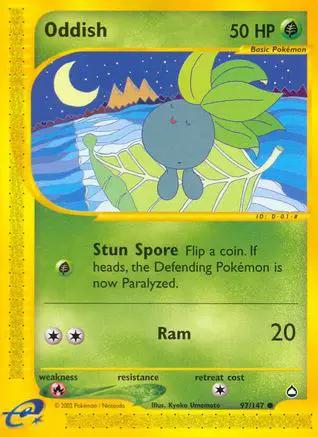 Oddish 097/147 - Aquapolis Reverse Holofoil