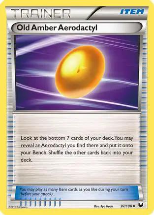 Old Amber Aerodactyl 097/108 - Dark Explorers