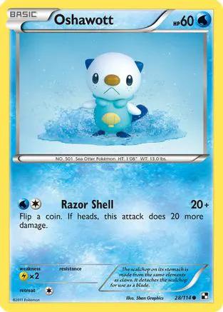 Oshawott 028/114 - Black and White