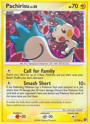 Pachirisu 005/106 - Great Encounters Holofoil