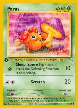 Paras 047/64 - Neo Revelation 1st Edition