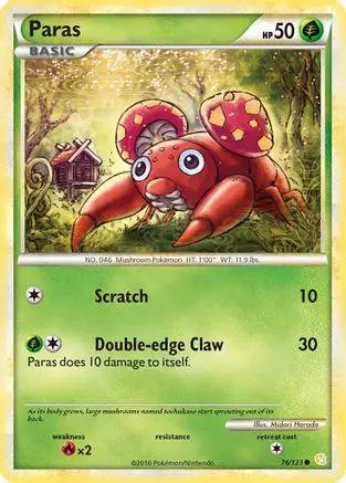 Paras 076/123 - HeartGold SoulSilver