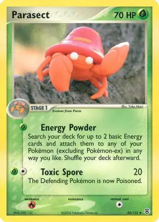 Parasect 043/112 - FireRed & LeafGreen Reverse Holofoil