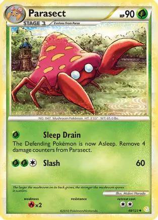 Parasect 048/123 - HeartGold SoulSilver Reverse Holofoil