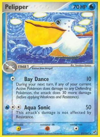 Pelipper 021 - Deoxys - Reverse Holofoil