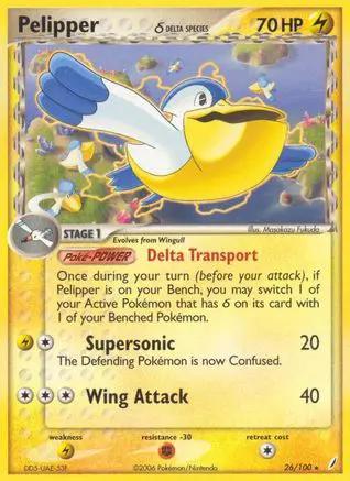Pelipper (Delta Species) 026/100 - Crystal Guardians Reverse Holofoil