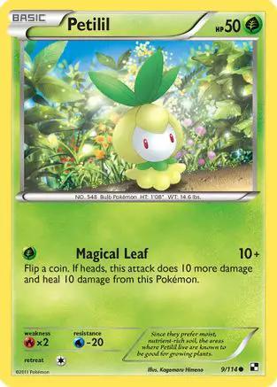 Petilil 009/114 - Black and White Reverse Holofoil