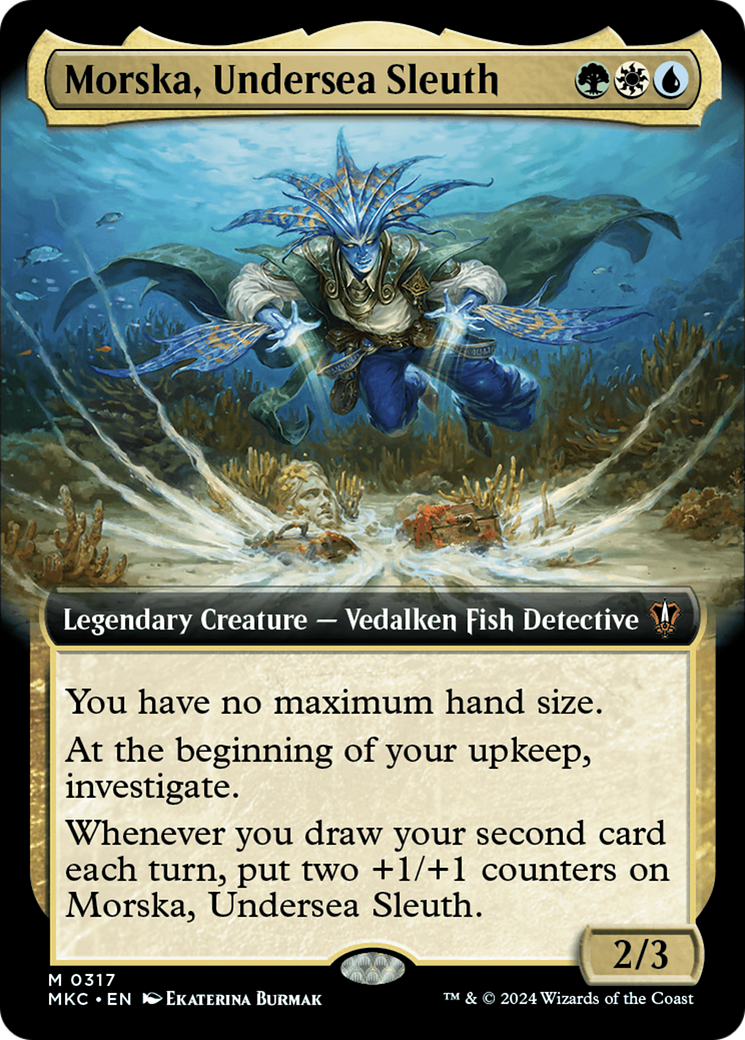 Morska, Undersea Sleuth (MKC-317) - Murders at Karlov Manor Commander: (Extended Art) Foil