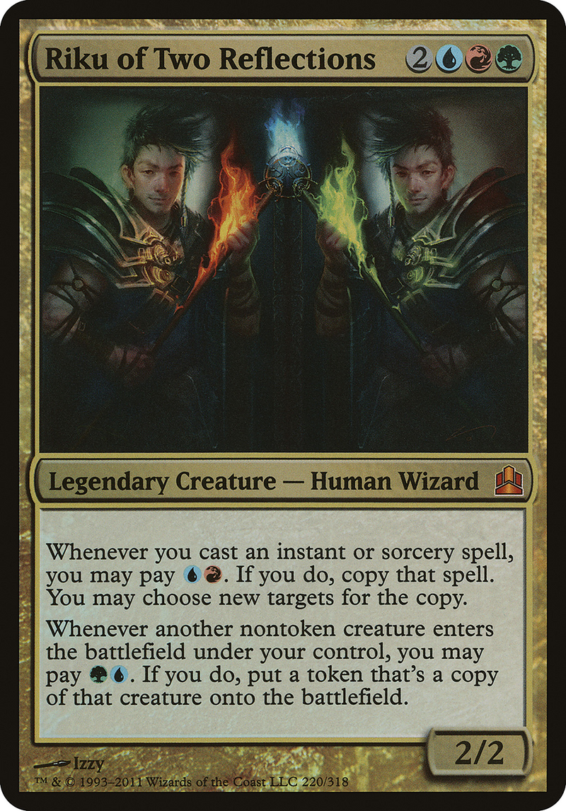 Riku of Two Reflections (OVER-220) - Commander 2011 Oversized Foil