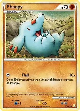 Phanpy 077/123 - HeartGold SoulSilver Reverse Holofoil