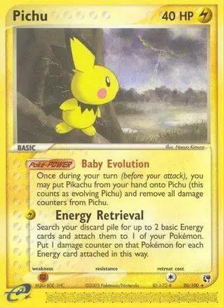 Pichu 020/100 - Sandstorm Reverse Holofoil