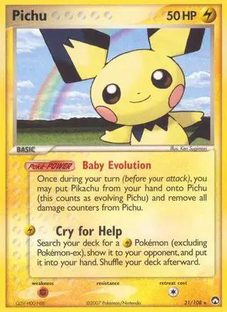 Pichu 021/108 - Power Keepers Reverse Holofoil