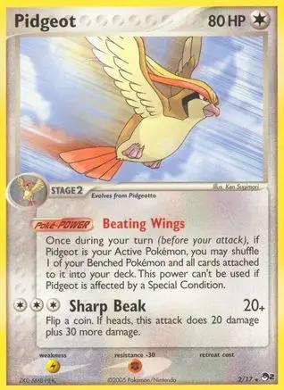 Pidgeot 002/017 - POP Series 2 Holofoil