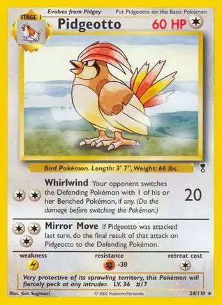 Pidgeotto 034/110 - Legendary Collection Reverse Holofoil