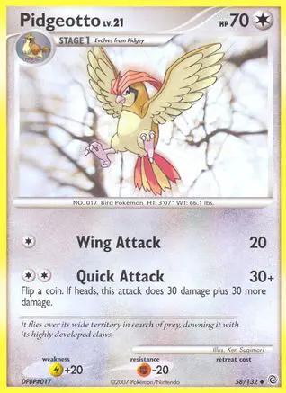 Pidgeotto 058/132 - Secret Wonders Reverse Holofoil