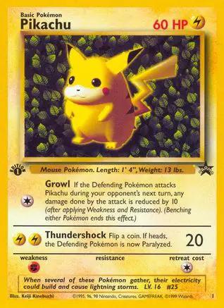 Pikachu  (Misprint) 001/53 - WoTC Promo 1st Edition