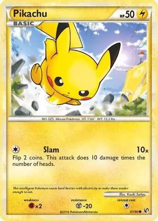 Pikachu 061/90 - Undaunted Reverse Holofoil